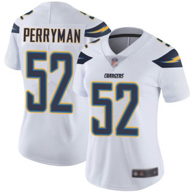 Los Angeles Chargers NFL Football Denzel Perryman White Jersey Women Limited  #52 Road Vapor Untouchable->youth nfl jersey->Youth Jersey